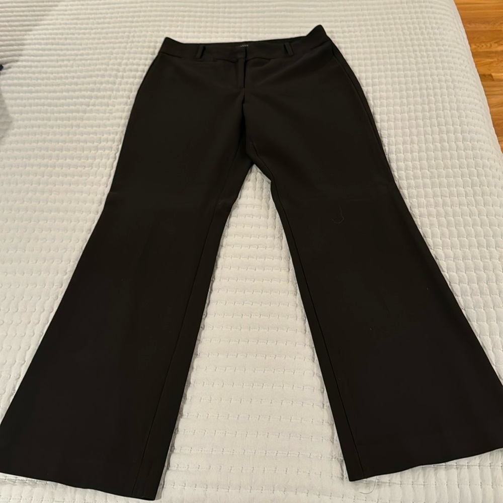 Black wool slacks